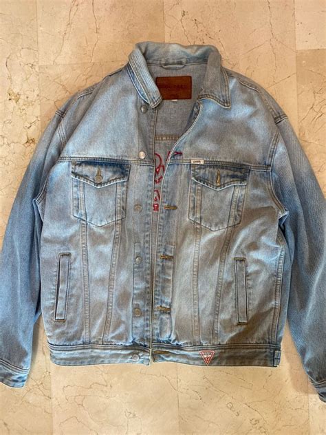 guess asap rocky denim jacket|rocky x guess jackets.